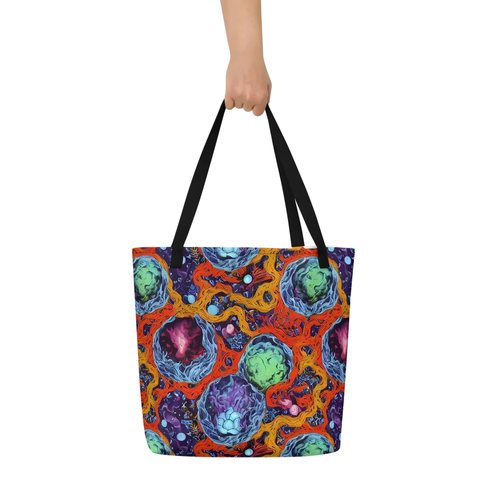 Nebula Reef on Large Tote Bag W/ Pocket — Front