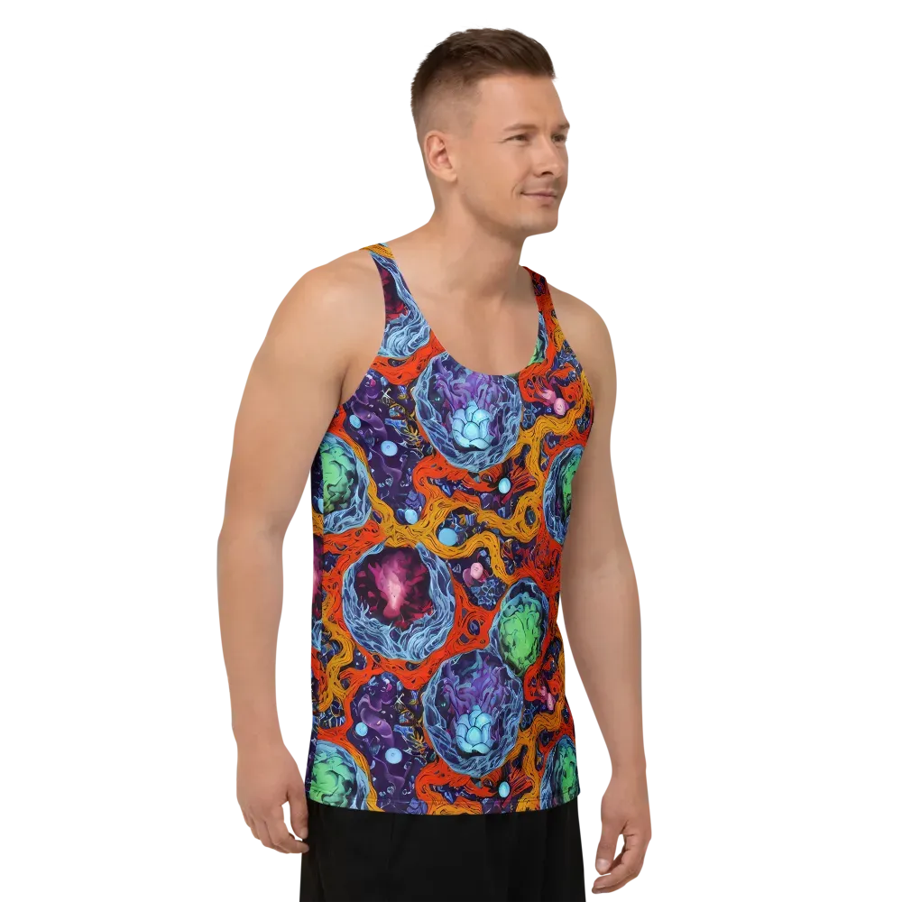Nebula Reef on Men's Tank Top — Right Front