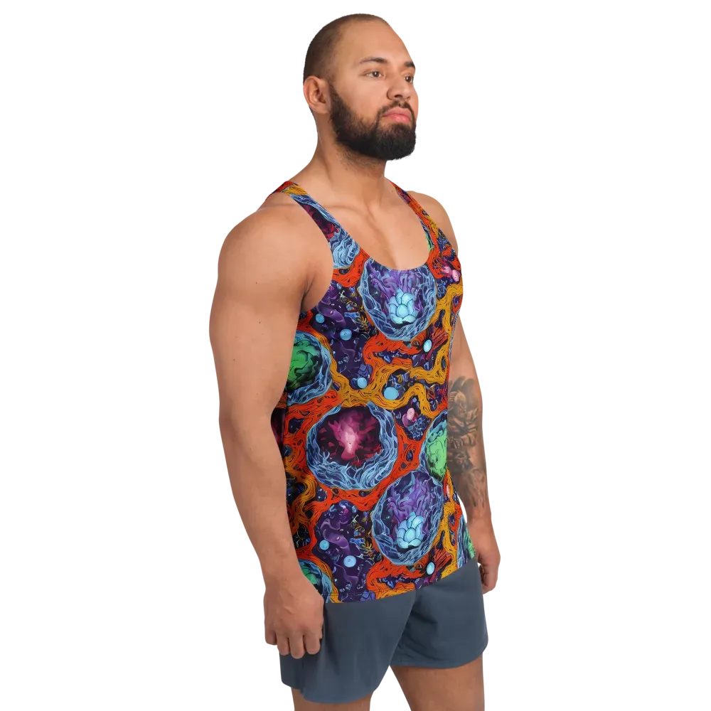 Nebula Reef on Men's Tank Top — Right Front