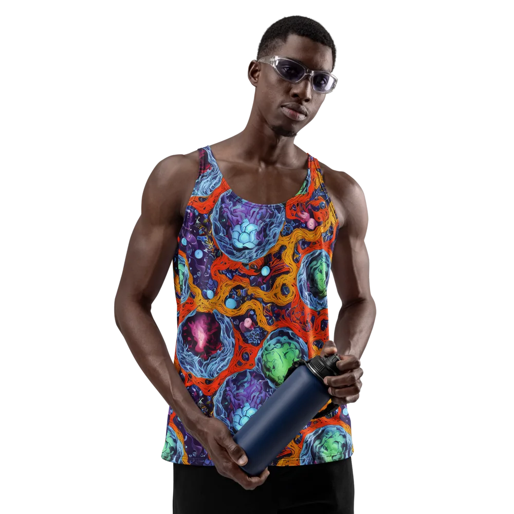Nebula Reef on Men's Tank Top — Front