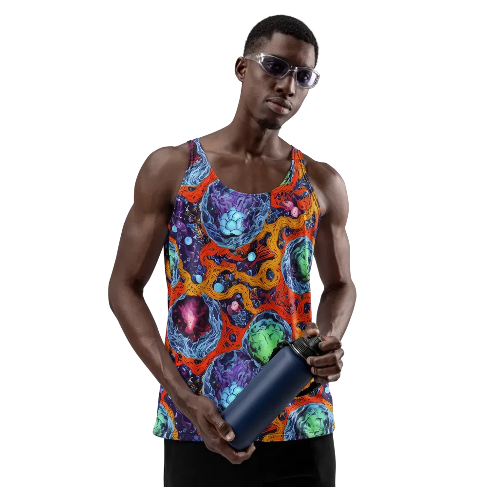 Nebula Reef on Men's Tank Top — Front
