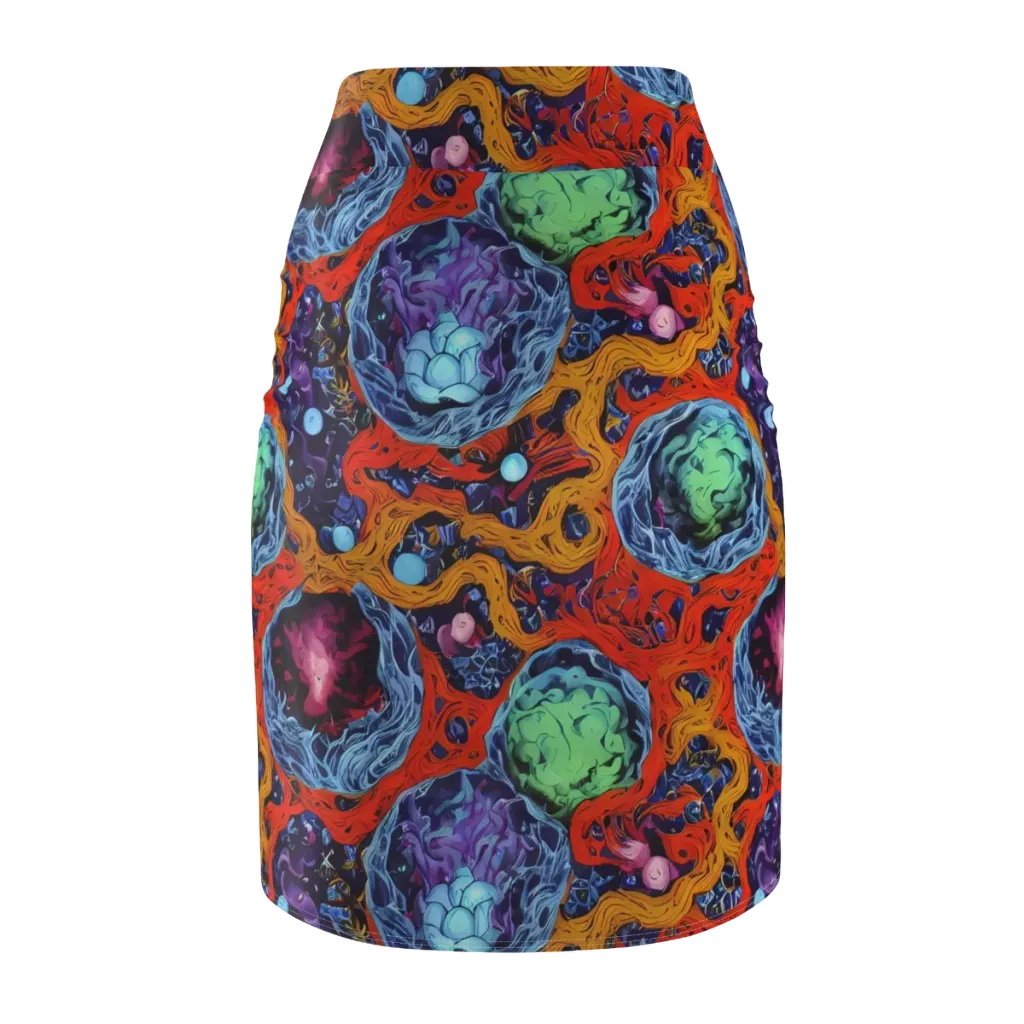 Nebula Reef on Pencil Skirt — Back