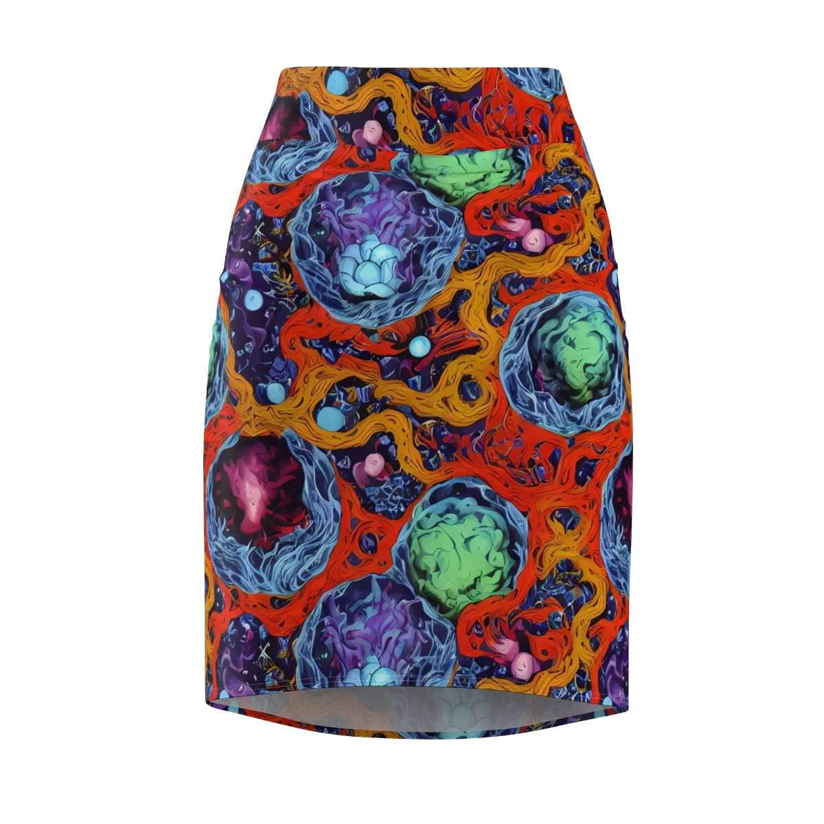 Nebula Reef on Pencil Skirt — Front