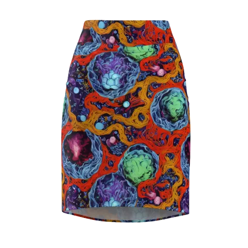 Nebula Reef on a Pencil Skirt