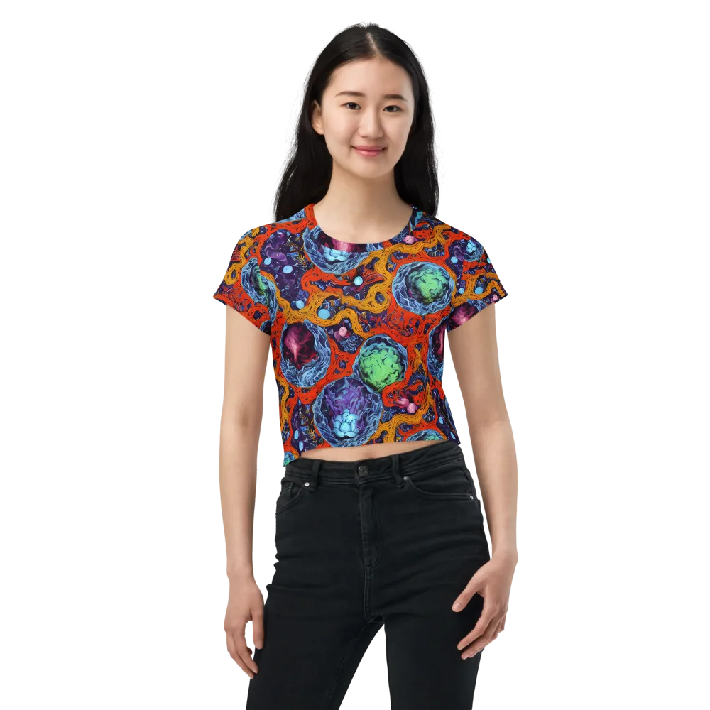 Nebula Reef on Crop Tee — Front