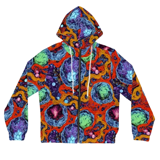 Nebula Reef on a Women's Full-Zip Hoodie