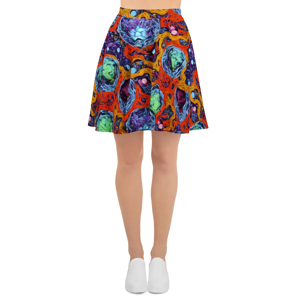 Nebula Reef on Skater Skirt — Front