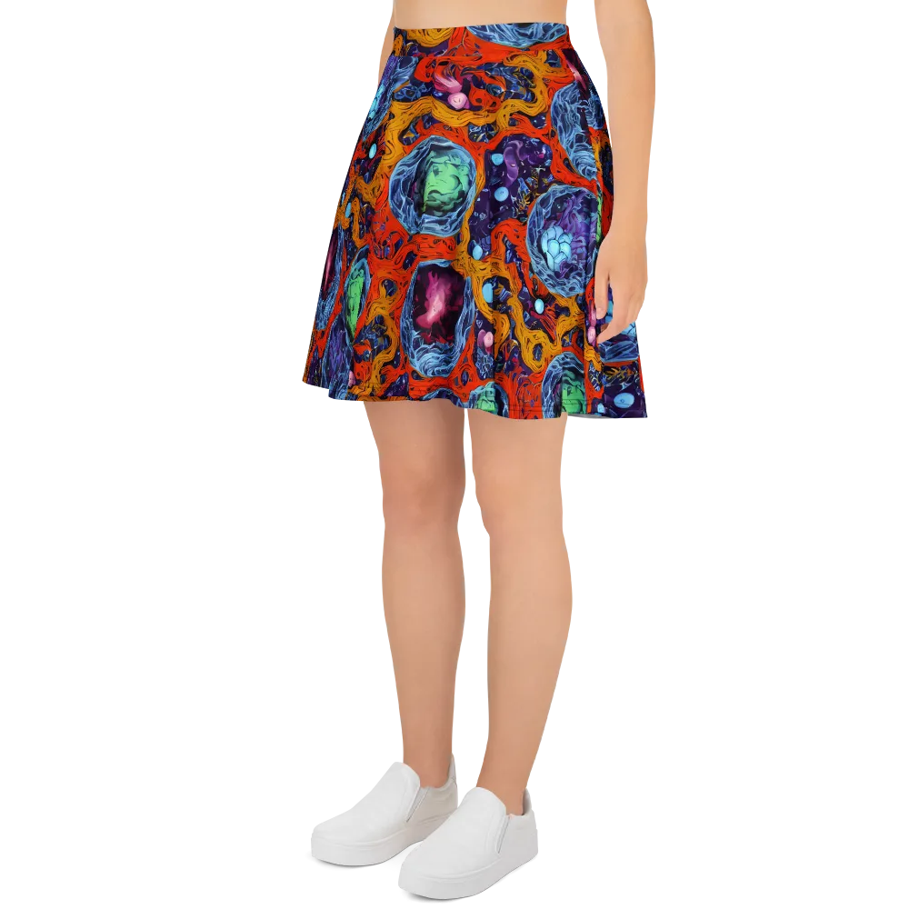 Nebula Reef on Skater Skirt — Left