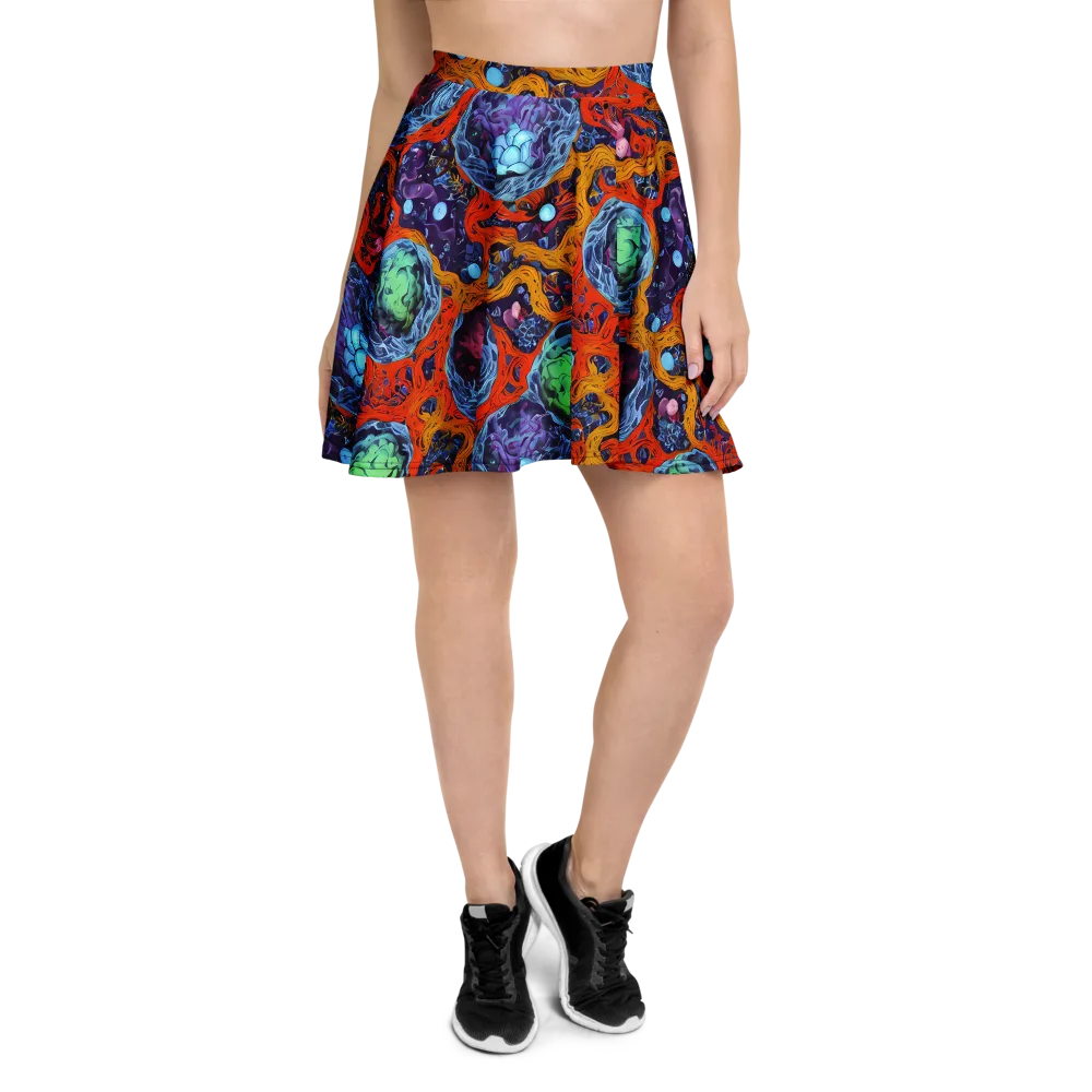 Nebula Reef on Skater Skirt — Front