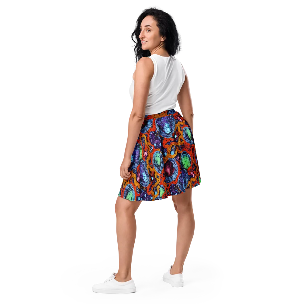 Nebula Reef on Skater Skirt — Back