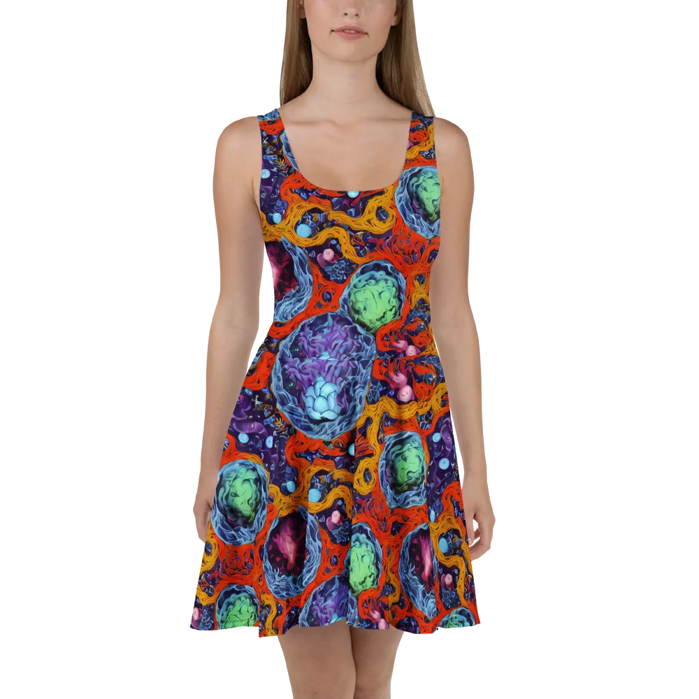 Nebula Reef on Skater Dress — Front