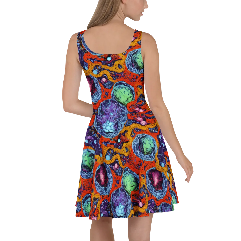 Nebula Reef on Skater Dress — Back