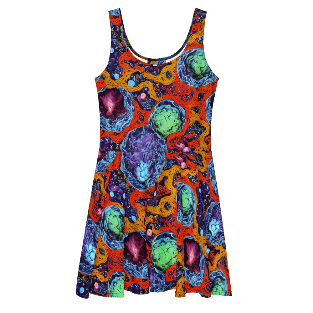 Nebula Reef on Skater Dress — Front