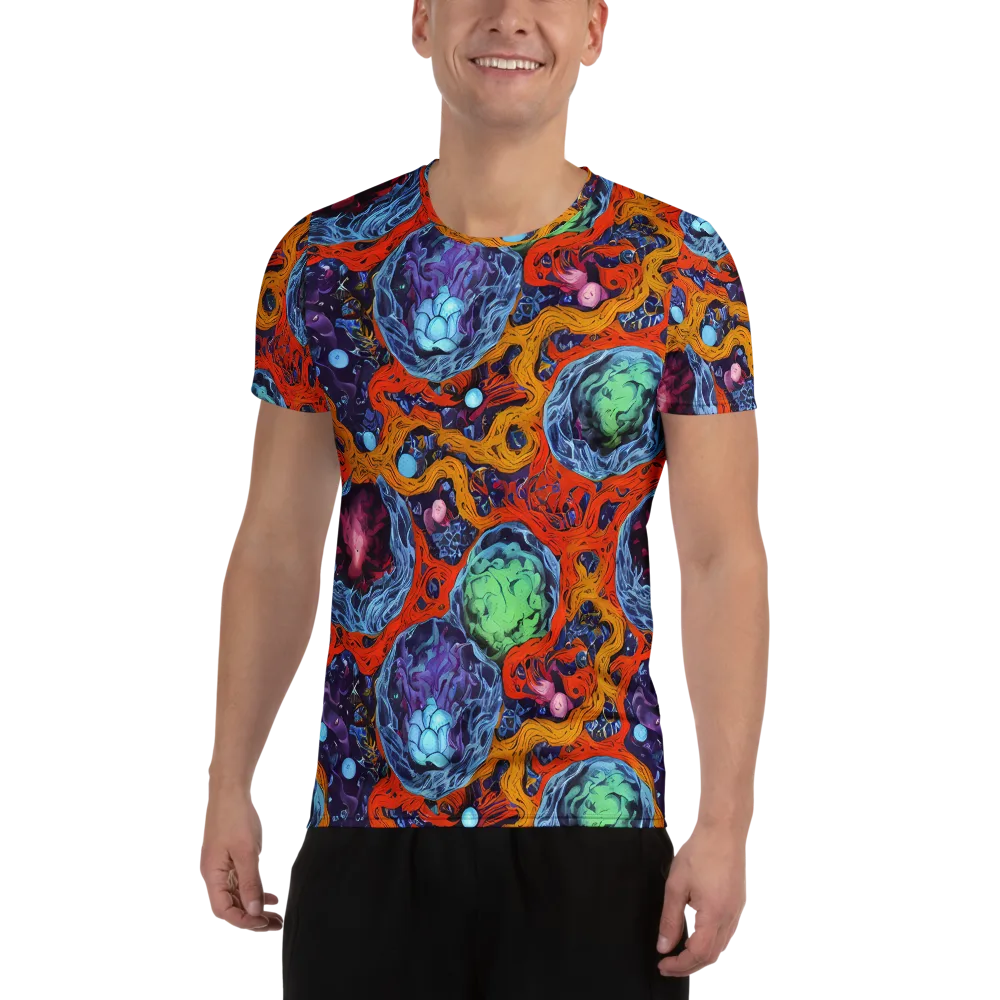 Nebula Reef on Men's Athletic T-Shirt — Front