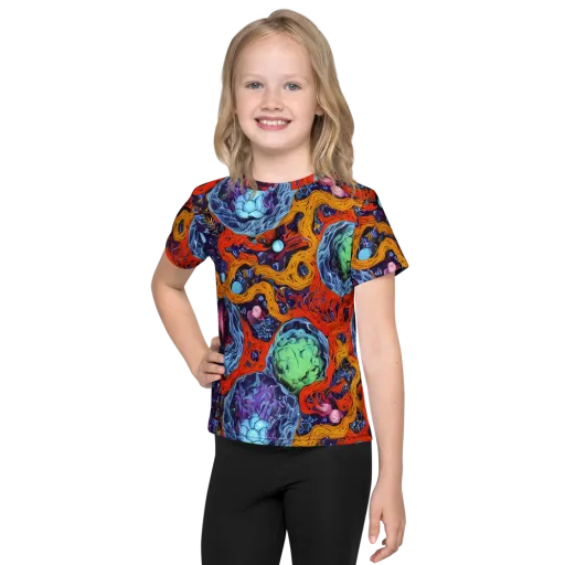 Nebula Reef on a Kids Crew Neck T-Shirt