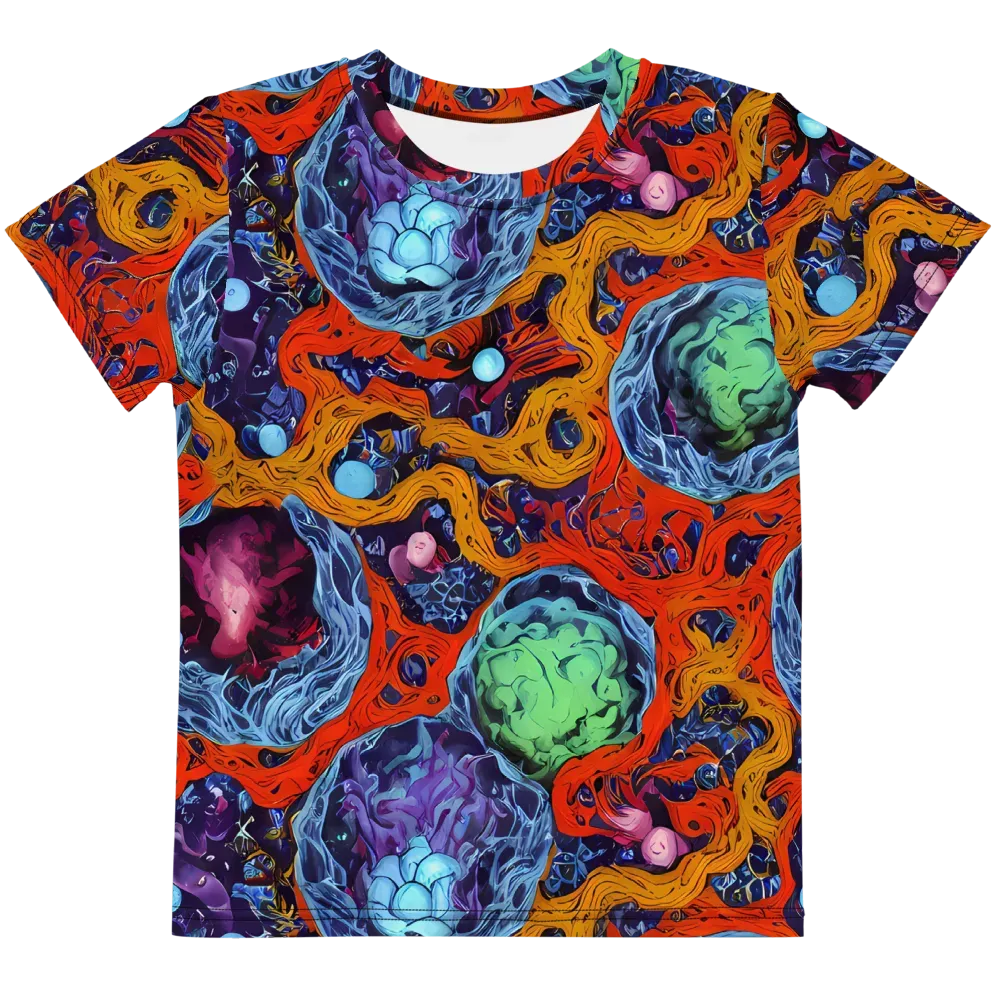 Nebula Reef on Kids Crew Neck T-Shirt — Front
