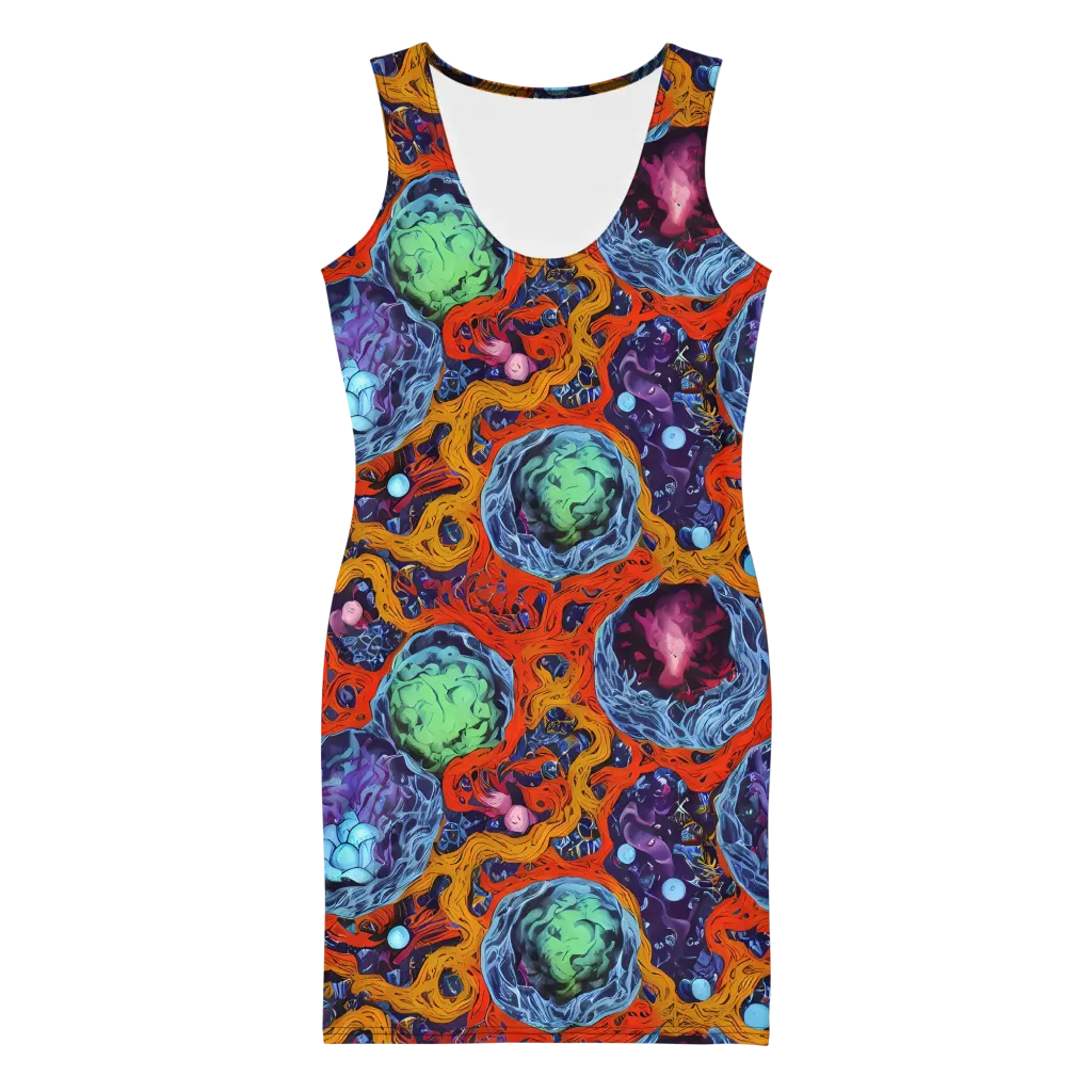 Nebula Reef on Bodycon Dress — Front