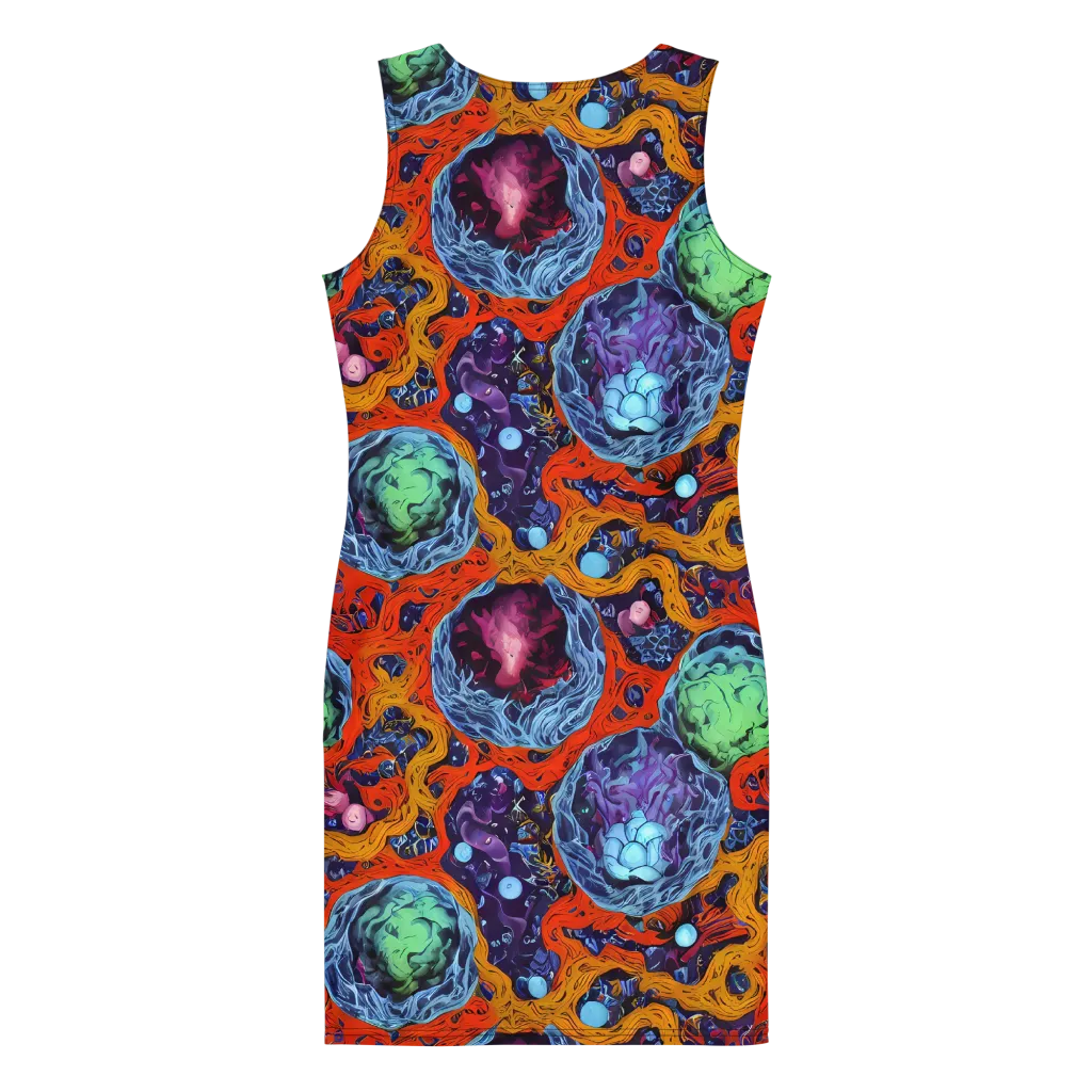 Nebula Reef on Bodycon Dress — Back