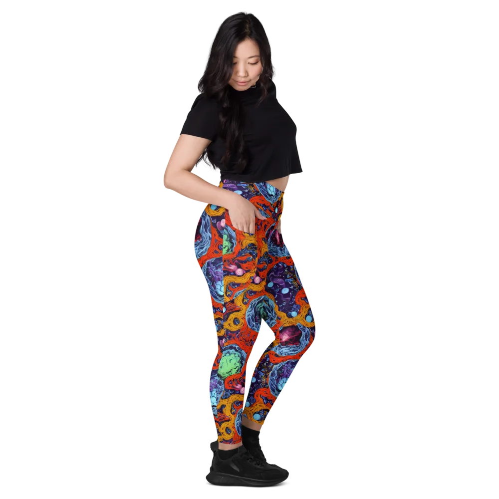 Nebula Reef on Leggings with Pockets — Right