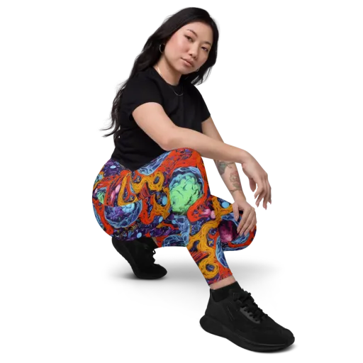 Nebula Reef on a Leggings with Pockets