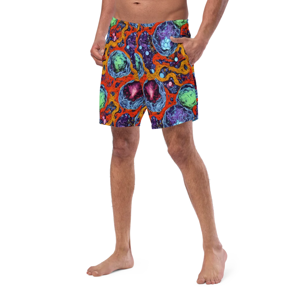Nebula Reef on Swim Trunks — Left Front