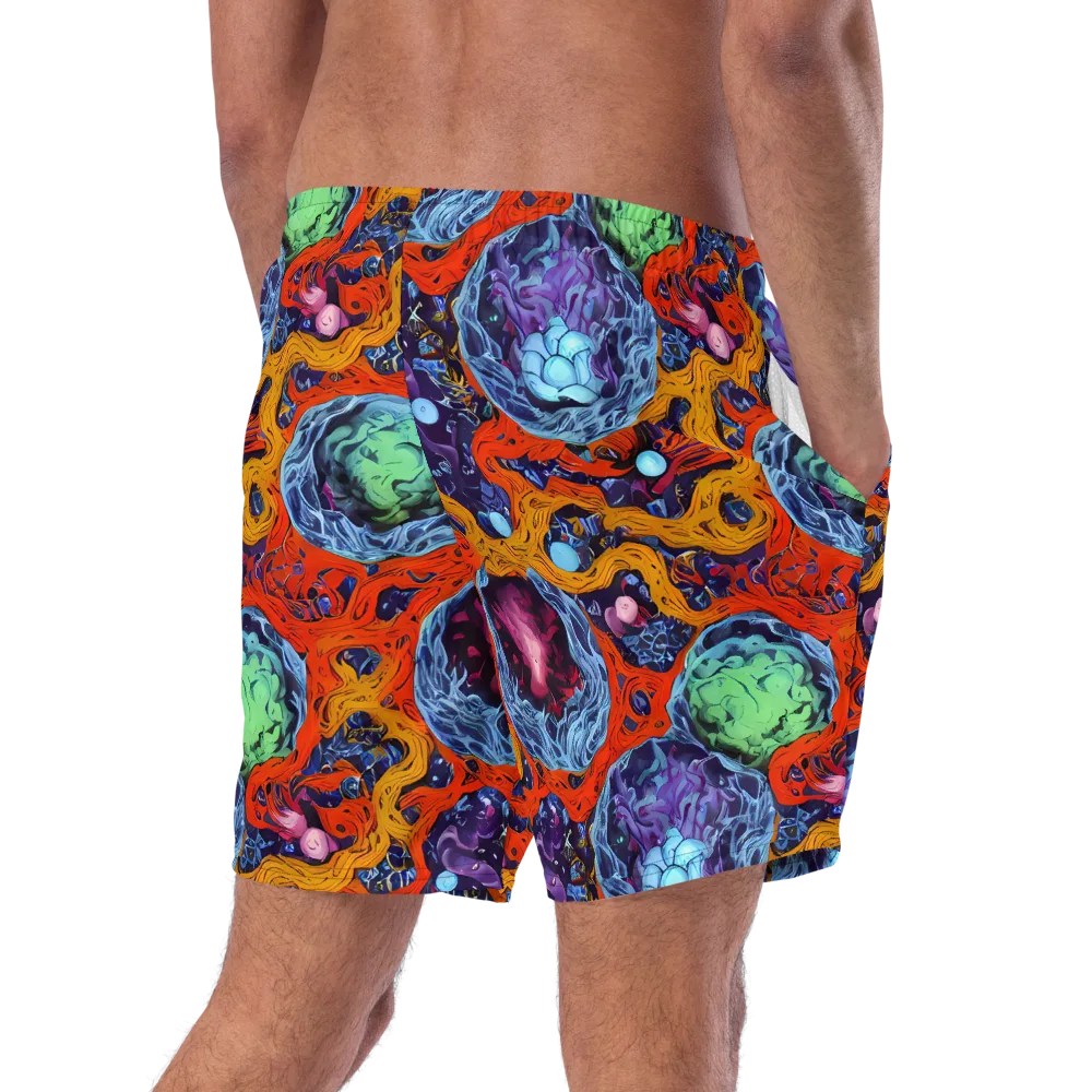 Nebula Reef on Swim Trunks — Right Back