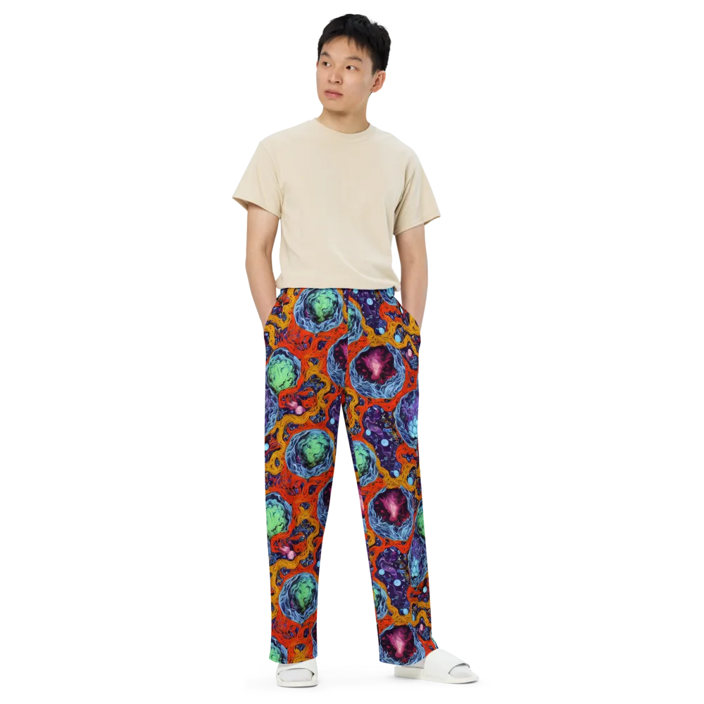 Nebula Reef on Wide-Leg Pants — Front