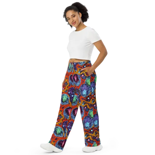 Nebula Reef on a Wide-Leg Pants
