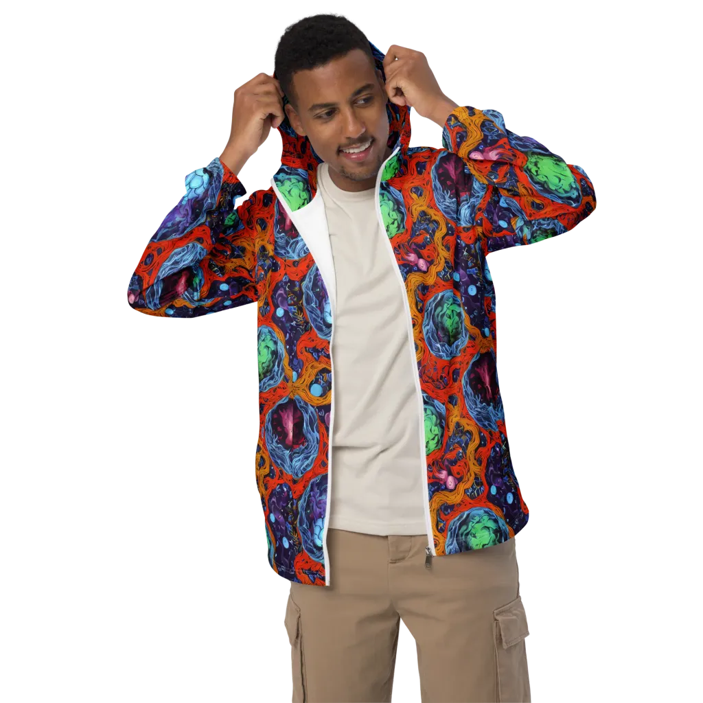 Nebula Reef on Men's Windbreaker — Front