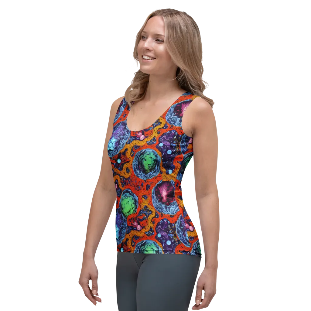Nebula Reef on Women's Tank Top — Left Front