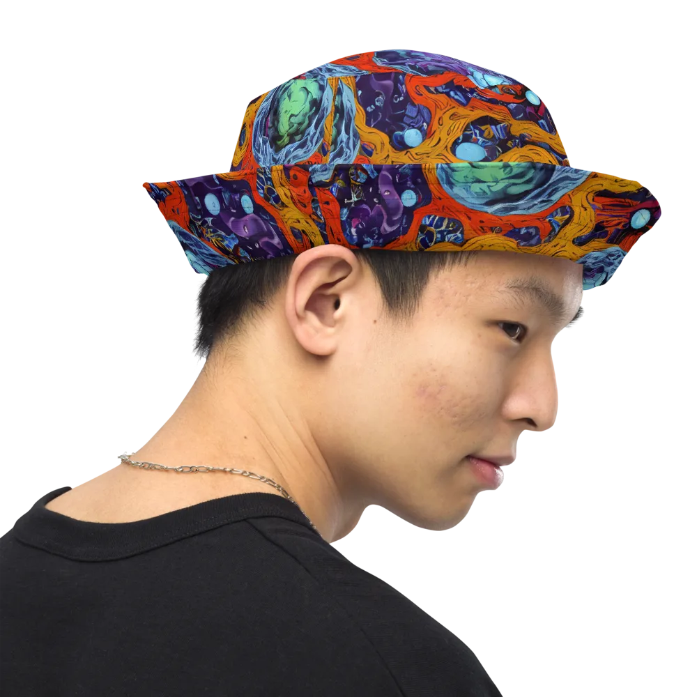 Nebula Reef on Reversible Bucket Hat — Right Outside