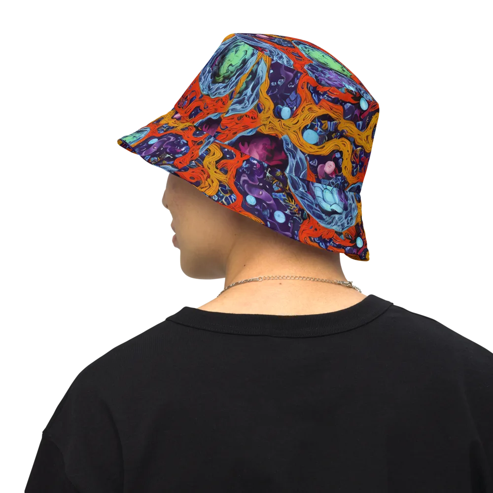 Nebula Reef on Reversible Bucket Hat — Back Inside