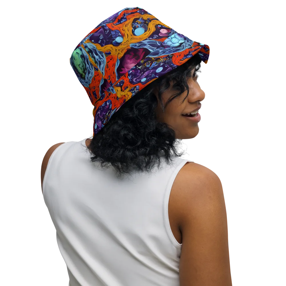 Nebula Reef on Reversible Bucket Hat — Right Outside