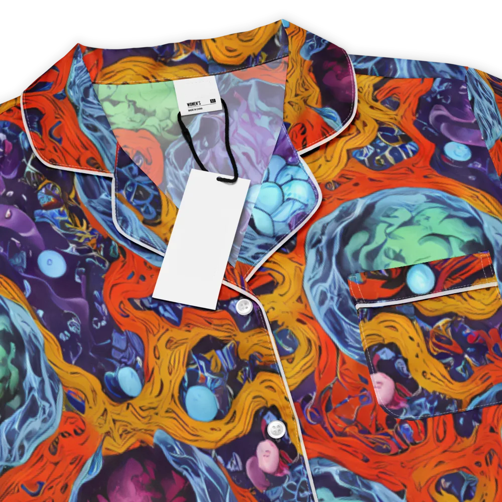 Nebula Reef on Women's Short Sleeve Pajama Top — Product details