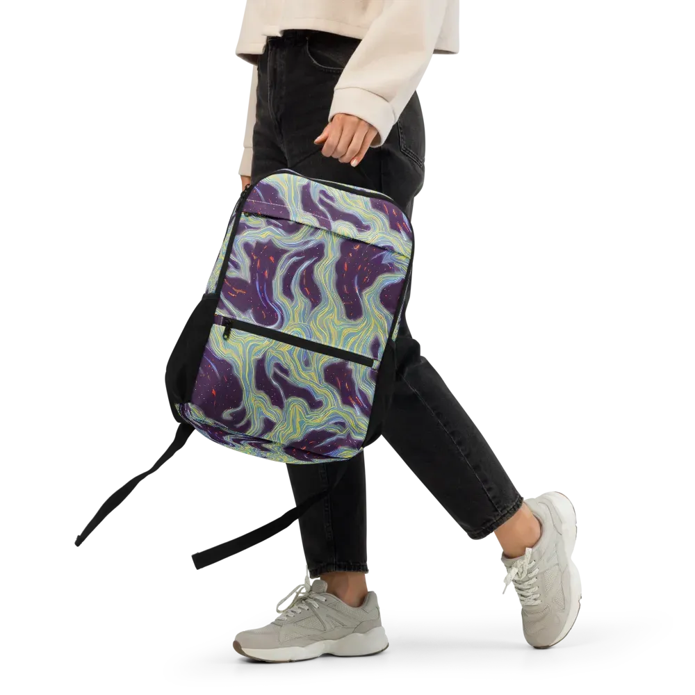 Celestial Tides on Utility Backpack — Front