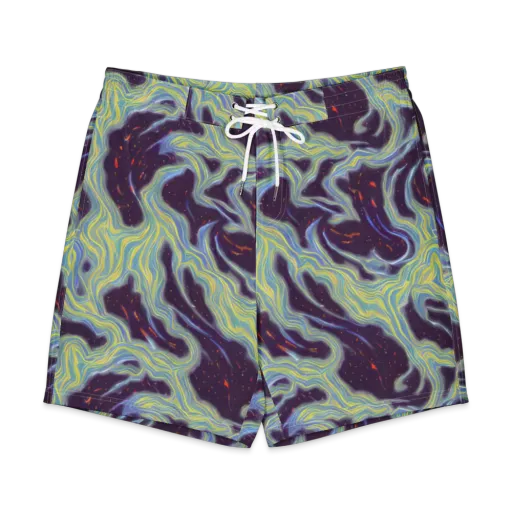 Celestial Tides on a Men's Board Shorts