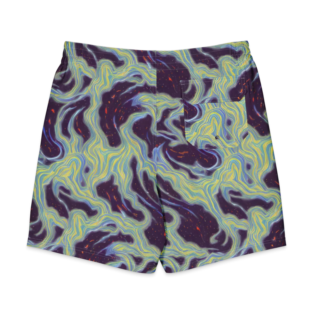 Celestial Tides on Men's Board Shorts — Back
