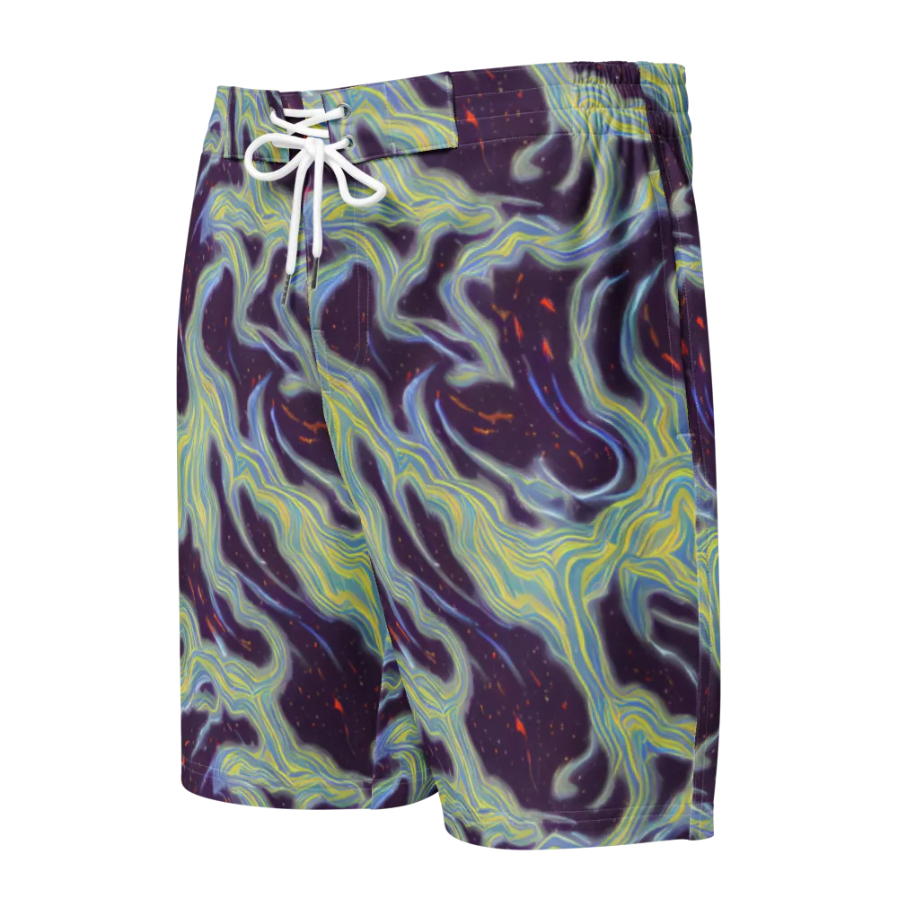 Celestial Tides on Men's Board Shorts — Front