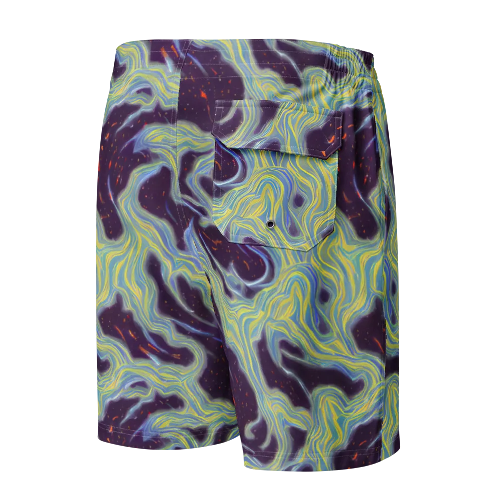 Celestial Tides on Men's Board Shorts — Back