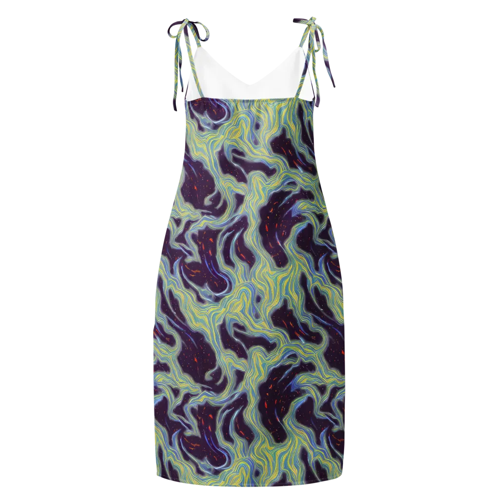 Celestial Tides on Slip Dress — Back