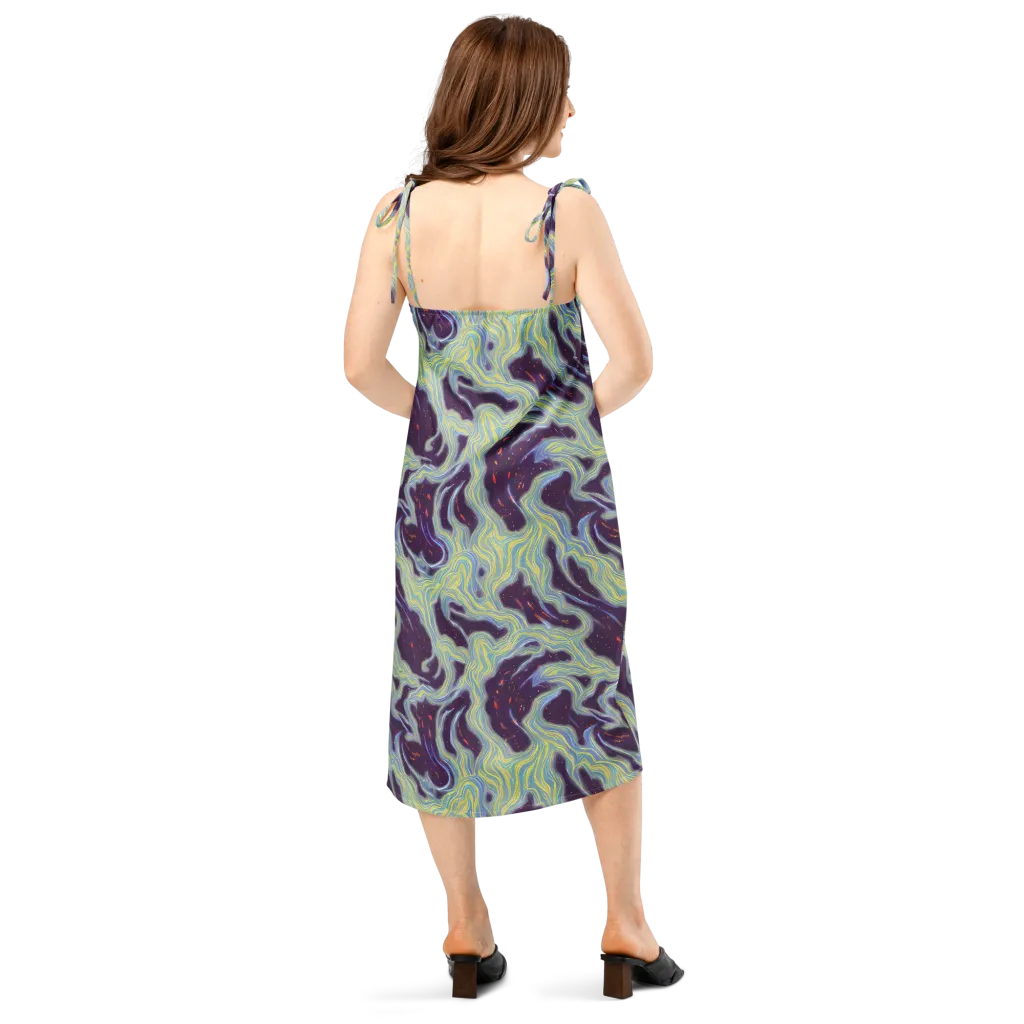 Celestial Tides on Slip Dress — Back
