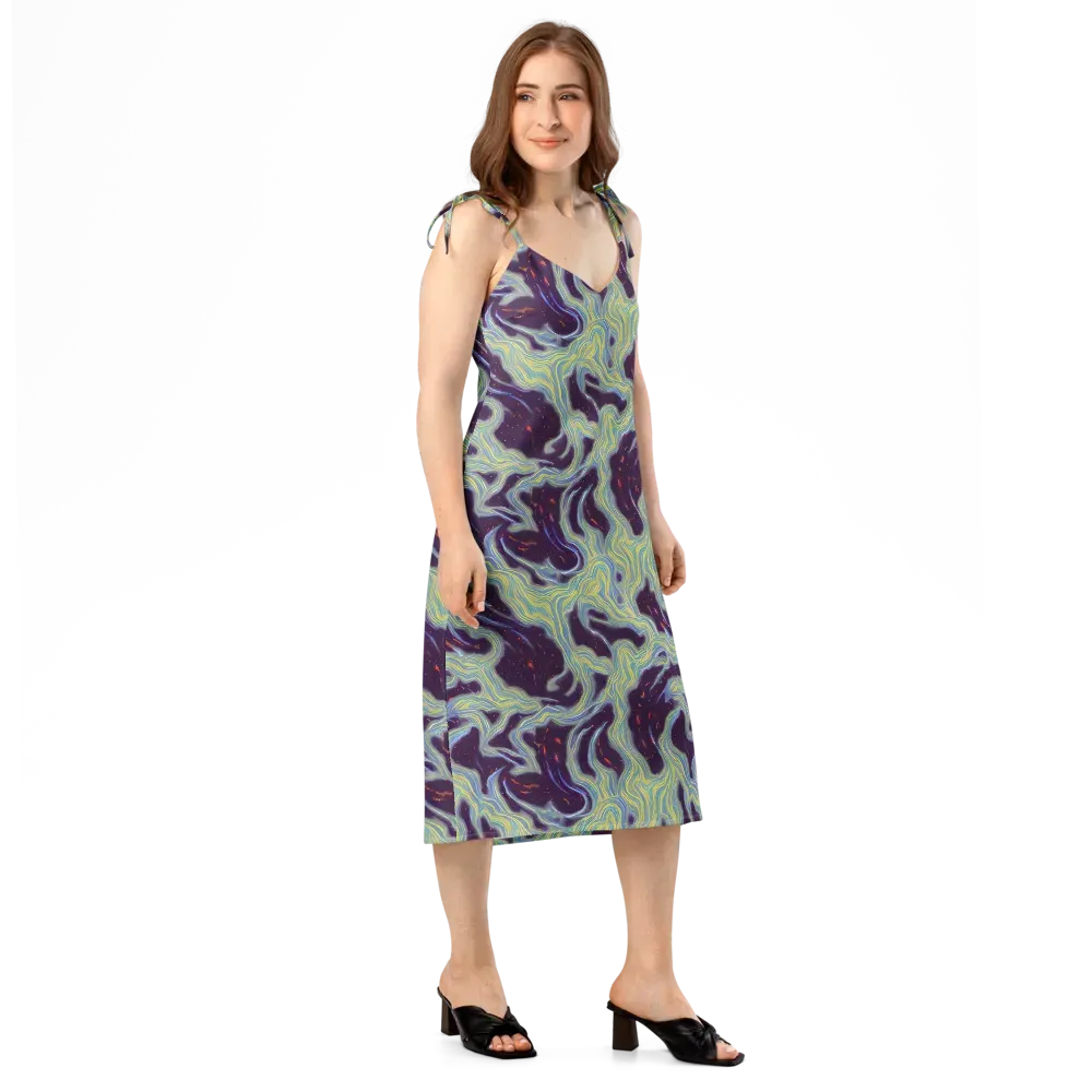 Celestial Tides on Slip Dress — Right Front
