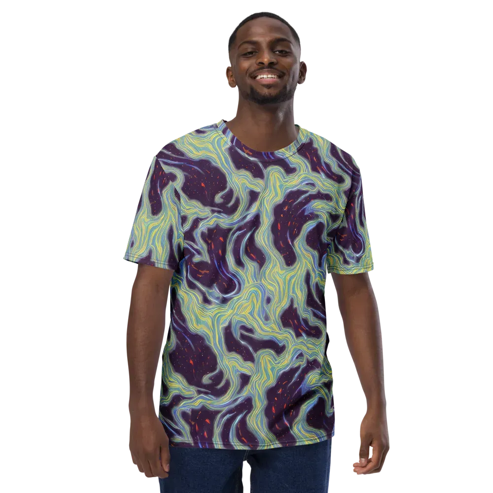Celestial Tides on Men's Crew Neck T-Shirt — Front