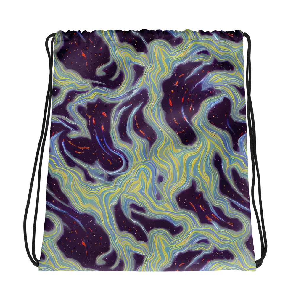 Celestial Tides on Drawstring Bag — Photo