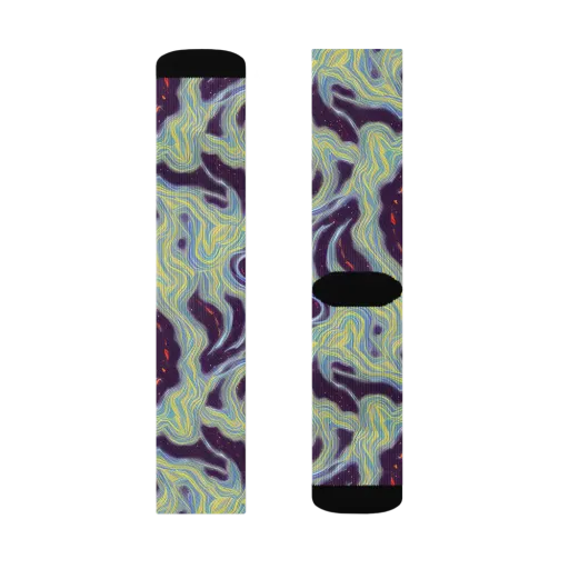Celestial Tides on a Socks