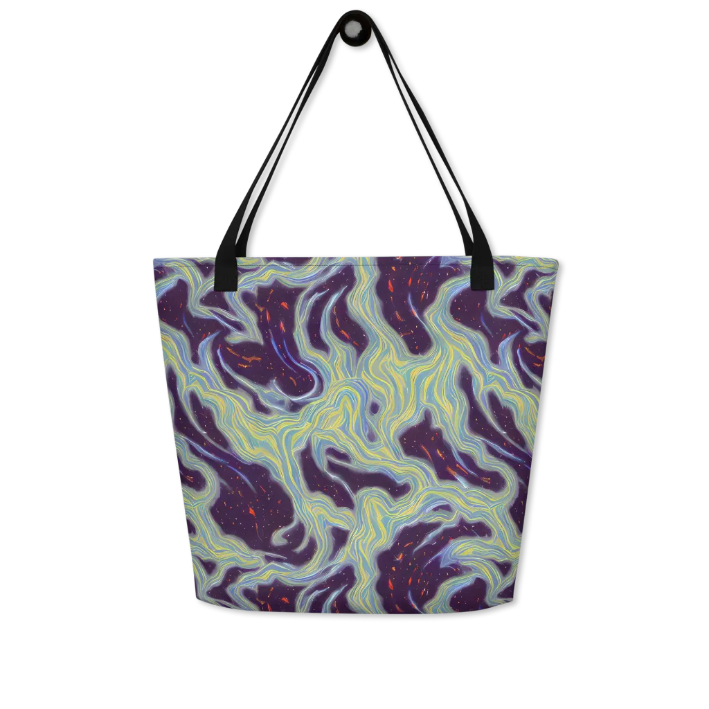 Celestial Tides on Large Tote Bag W/ Pocket — Front