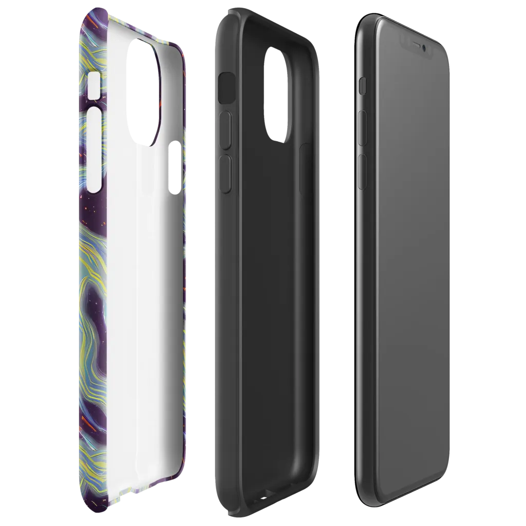 Celestial Tides on Tough Case for iPhone® — Right