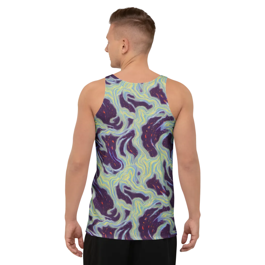 Celestial Tides on Men's Tank Top — Back