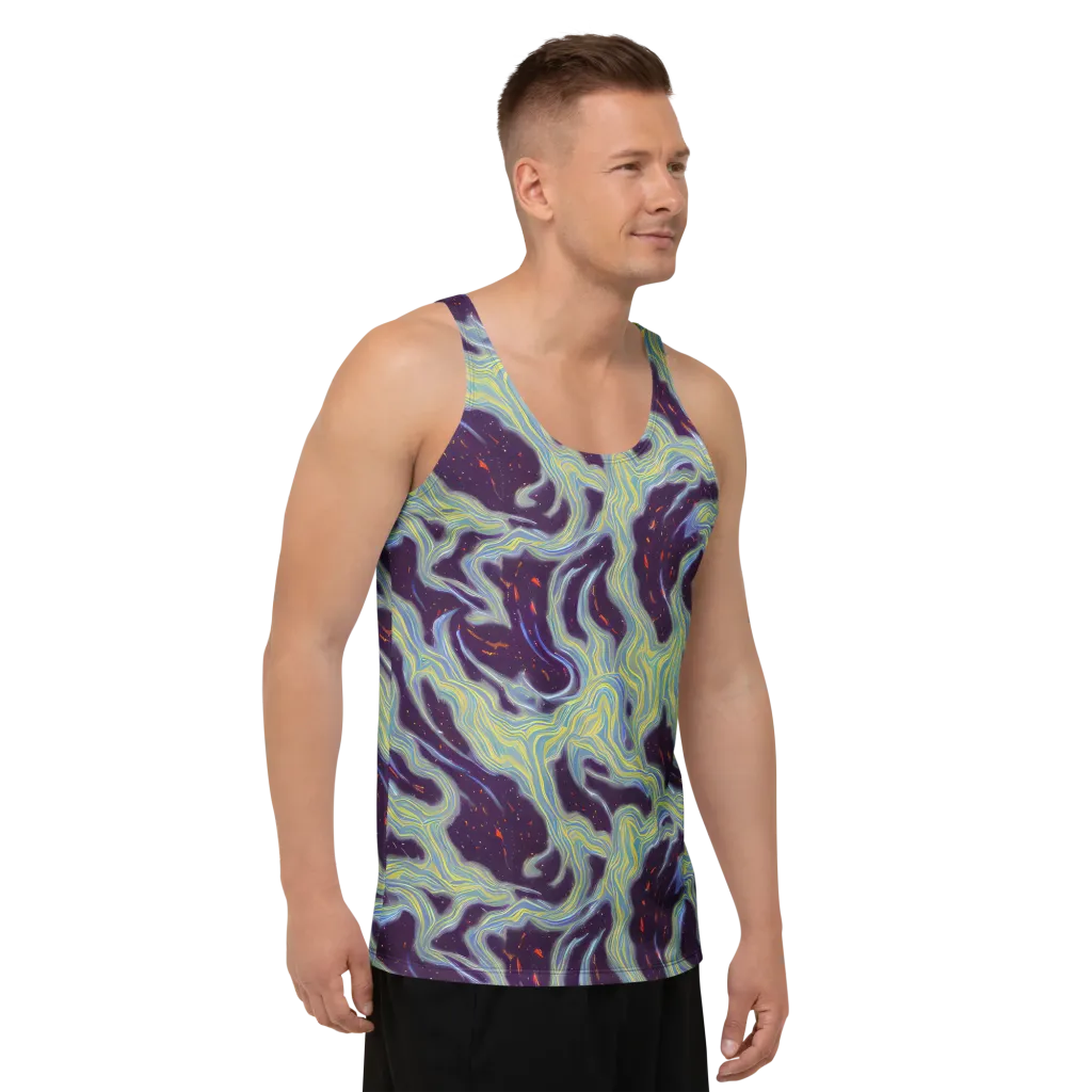Celestial Tides on Men's Tank Top — Right Front