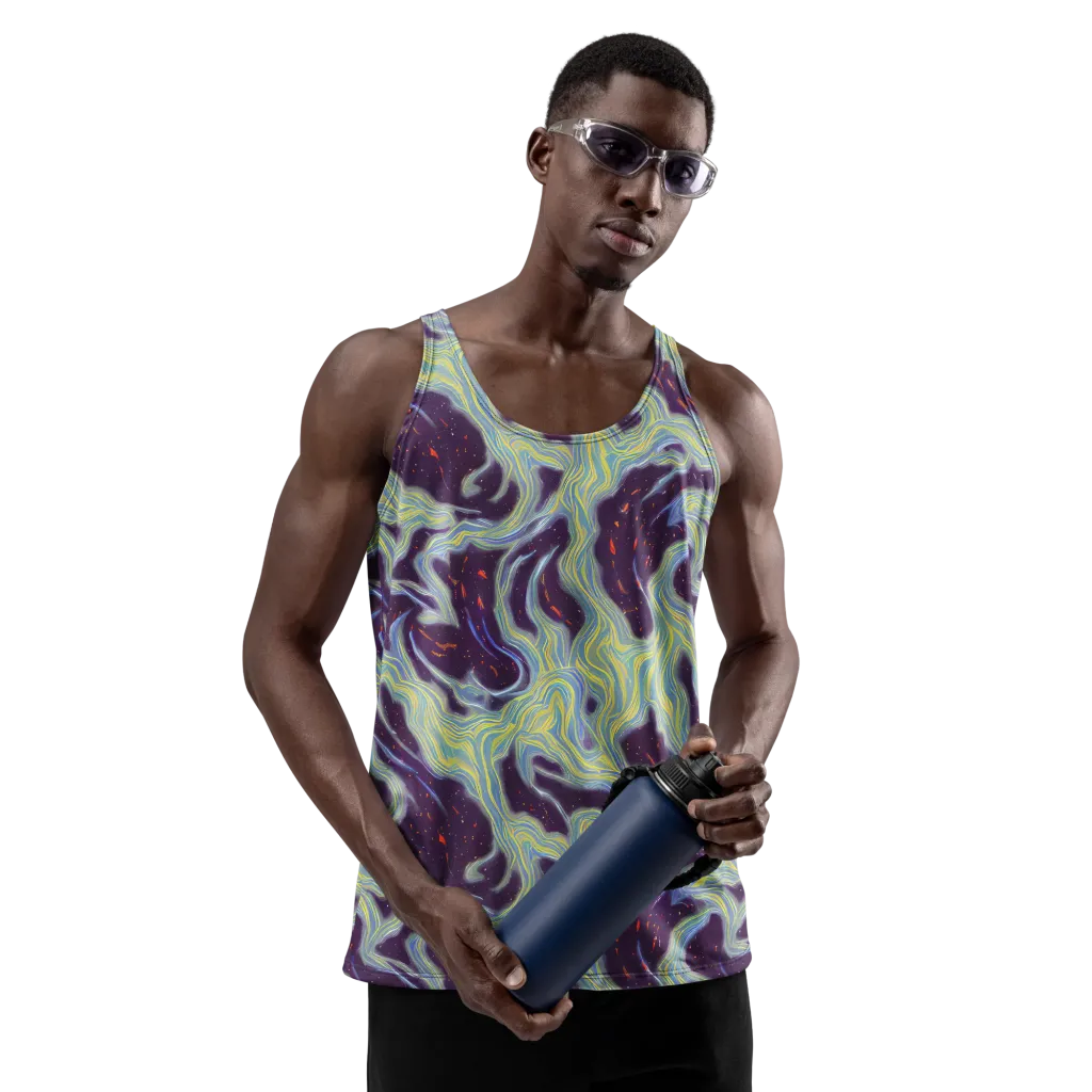 Celestial Tides on Men's Tank Top — Front